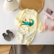 JESMARY – BỘ ĐỒ DÀI TAY COTTON LẠNH HÌNH THÚ | SƯ TỬ & CÁ SẤU